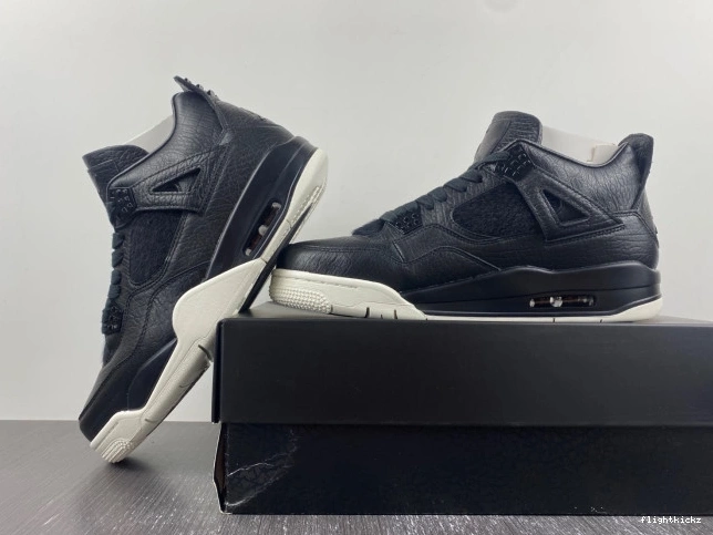 819139-010 Pony Jordan 4 Black Retro Hair 1117